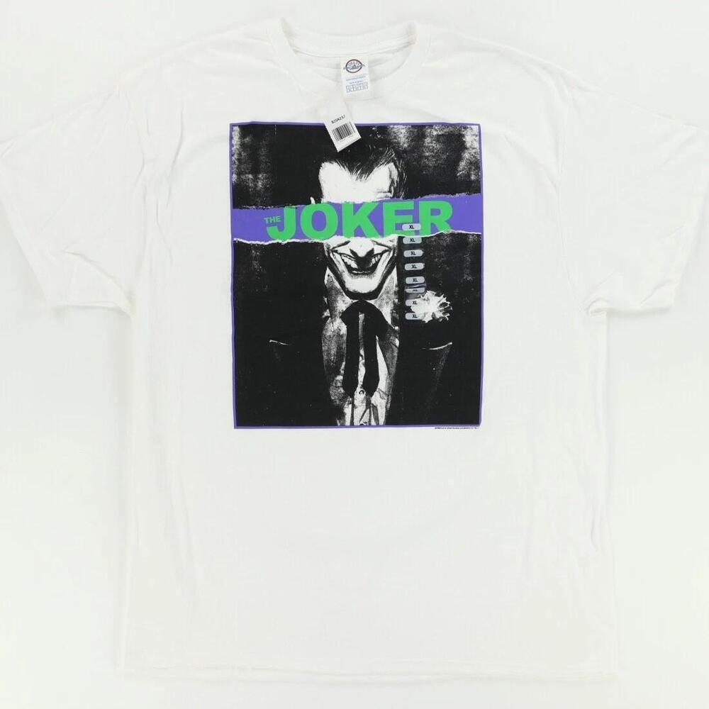 Delta The Joker Joaquin Phoenix Solid T Shirt White Mens Xl